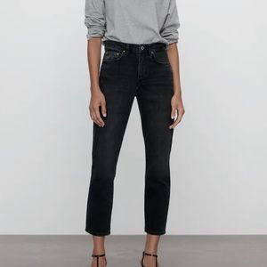 Black Zara Cropped Jeans